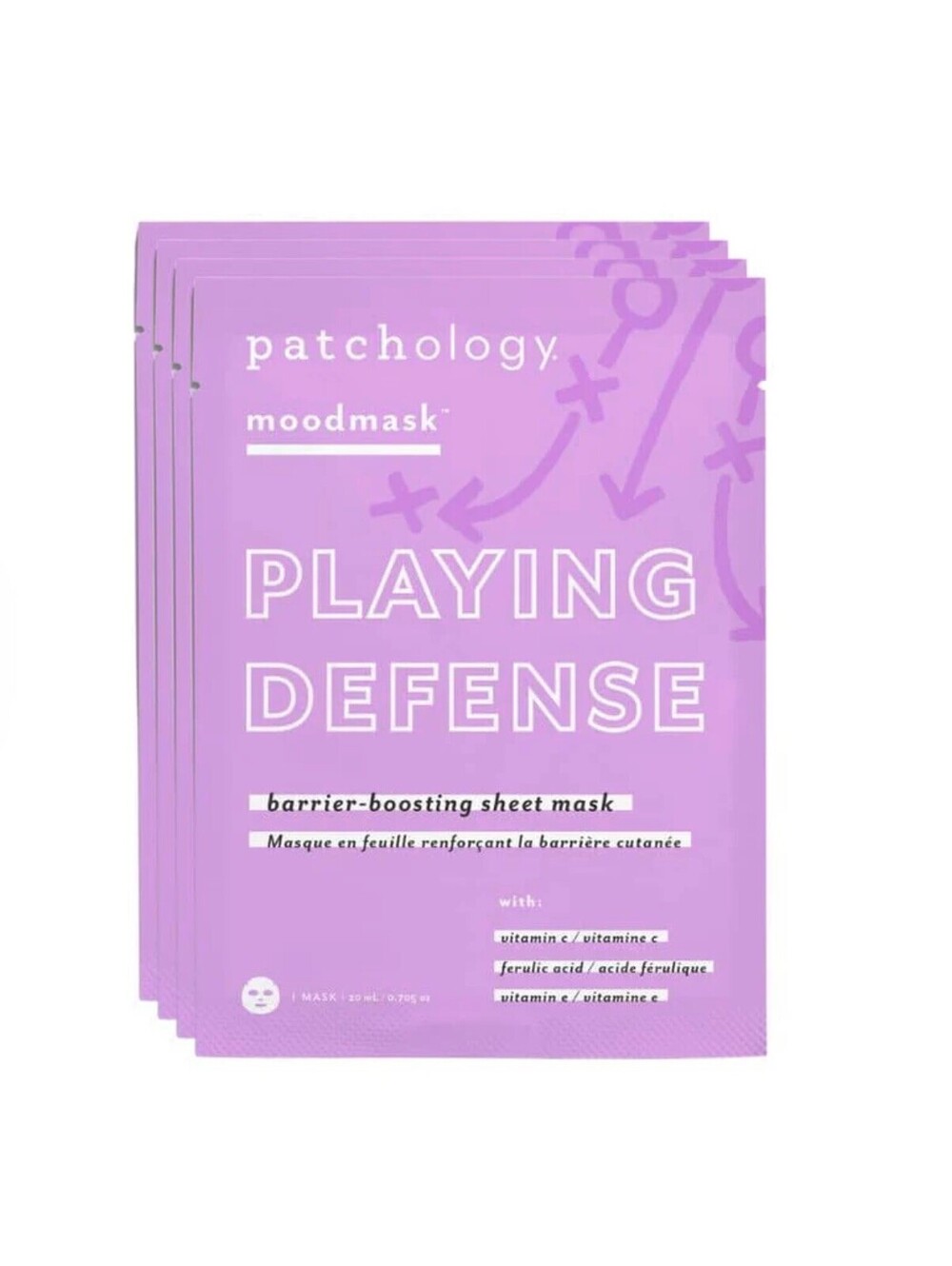 Patchology / Moodmask Playing Defense Sheet Masks 4 Pack